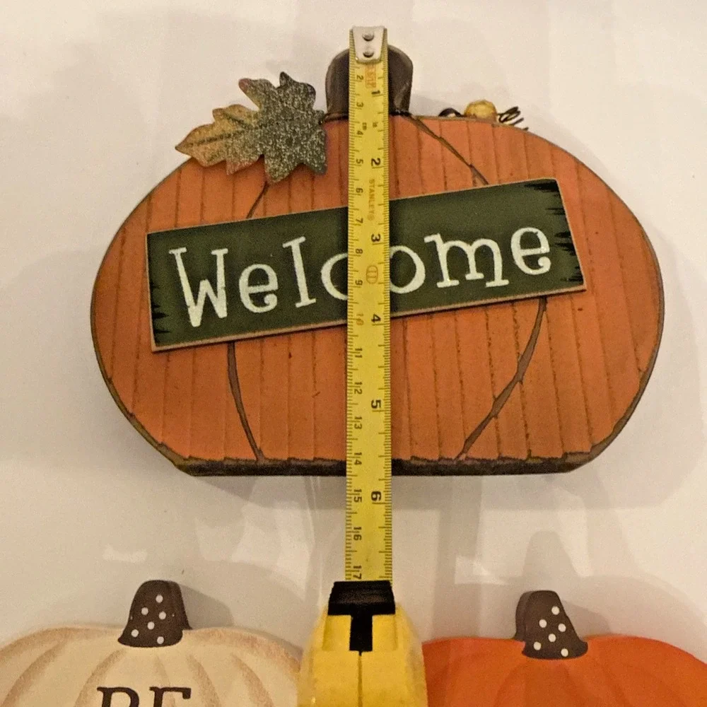 Fall Harvest Wooden Pumpkins